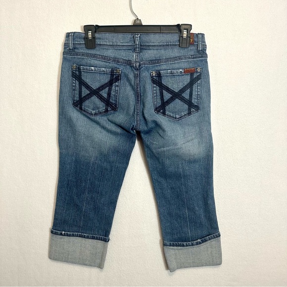 7 for All Mankind Women’s Jeans Capri Denim Blue size 30 - Picture 7 of 10